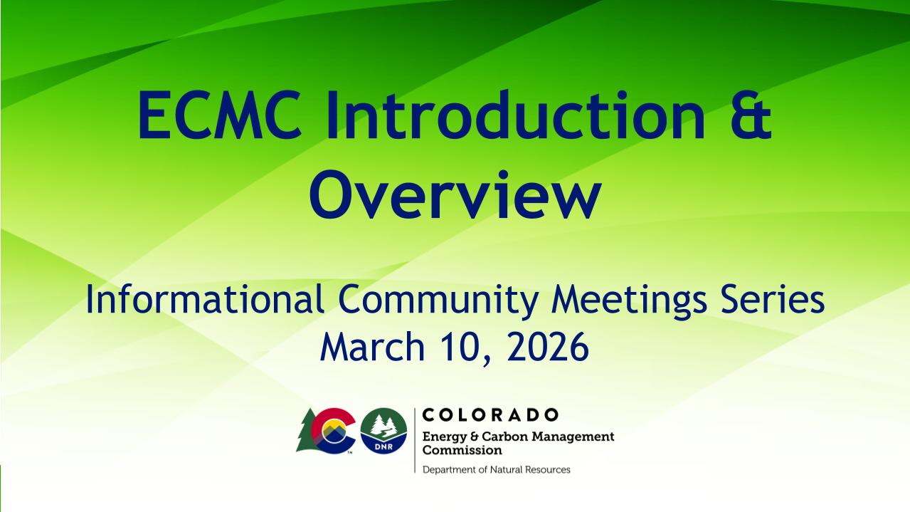 green graphic representation of title: ecmc introduction and overview