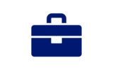 Icon showing briefcase
